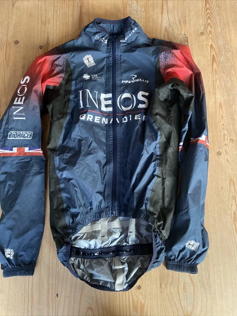 Giacca antipioggia Geraint Thomas Ineos Grenadiers Bioracer Epic Stormy Nuovissima
