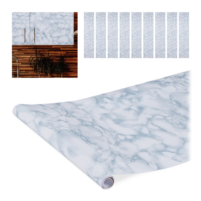 10 x Papel adhesivo muebles, Pegatina decorativa, Vinilo autoadhesivo, Mármol