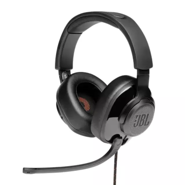 JBL Quantum 200 - Kabelgebunden Kopfhörer / Wired Gaming Headset - Schwarz