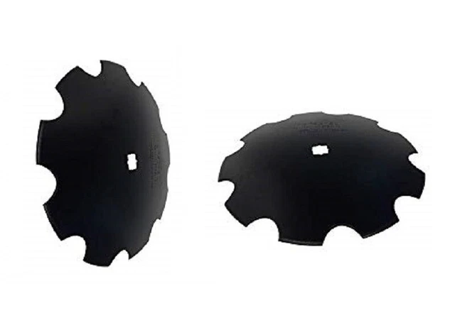 2 of 20" Notched Disc Harrow Blade Dual-Punched 1-1/2" Square 7 Gauge 4.5 MM