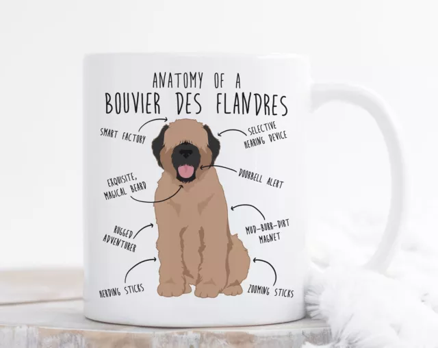 Bouvier Des Flandres Coffee Mug Cream Fawn Bouvier Cute Dog Gift Dog Lover Funny