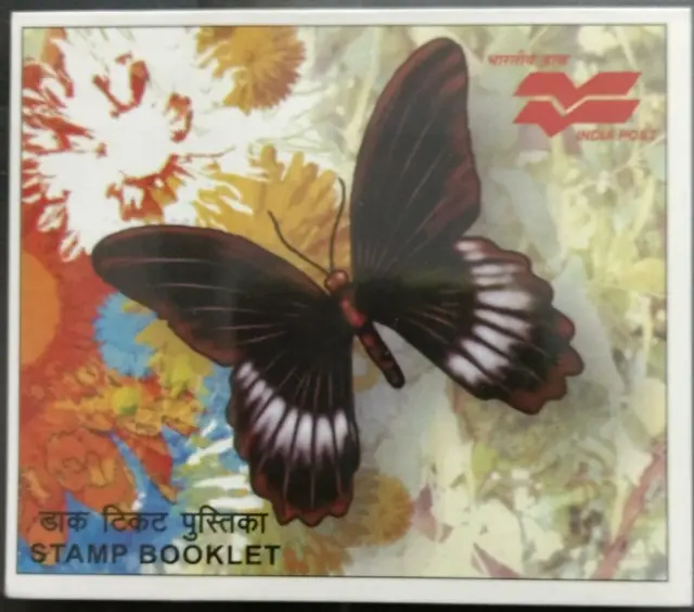 134. Inde 2008 Carnet de Timbres Avec Ensemble / 4 Papillons Publié Par Envoie