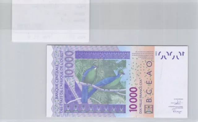 TICKET STATES OF the West Africa C Burkina Faso 10 000 Francs 2019 N