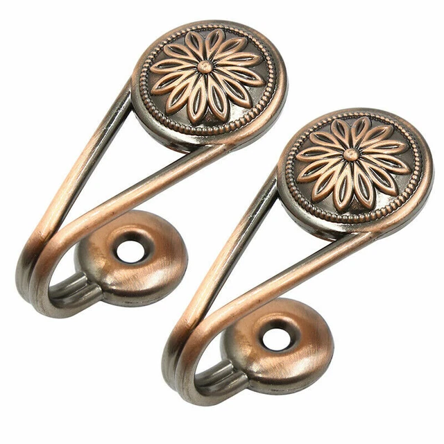 Curtain Holdback Wall Tie Back Hooks Hanger Holder Window Curtain