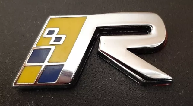 Volvo SAAB  Badge Emblem "R" Raceflag Logo Schweden Flagge