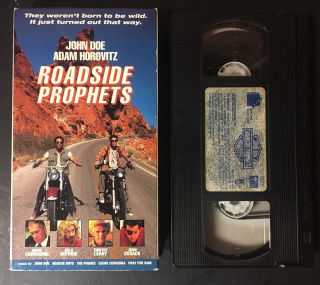 ROADSIDE PROPHETS VHS Starring John Doe Adam Horovitz Beastie Boys Tim ...