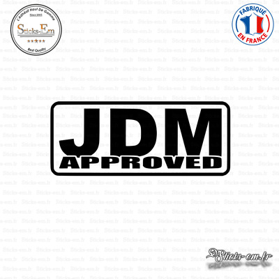 Sticker JDM Approved Decal Aufkleber Pegatinas D-211 Couleurs au choix