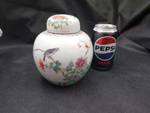 Chinese Antique Porcelain Famille Rose Ginger jar Hand Enamelled