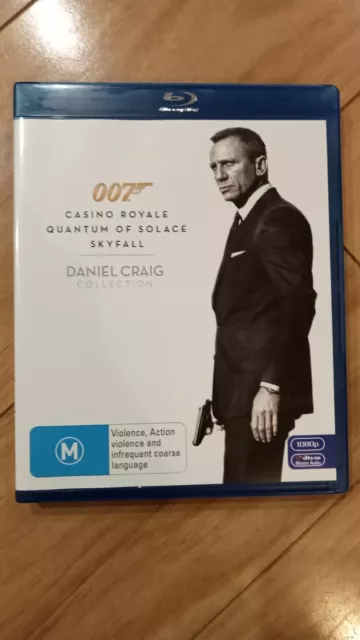 007 Daniel Craig 3 Film Collection Blu-ray Action Adventure James Bond Region B