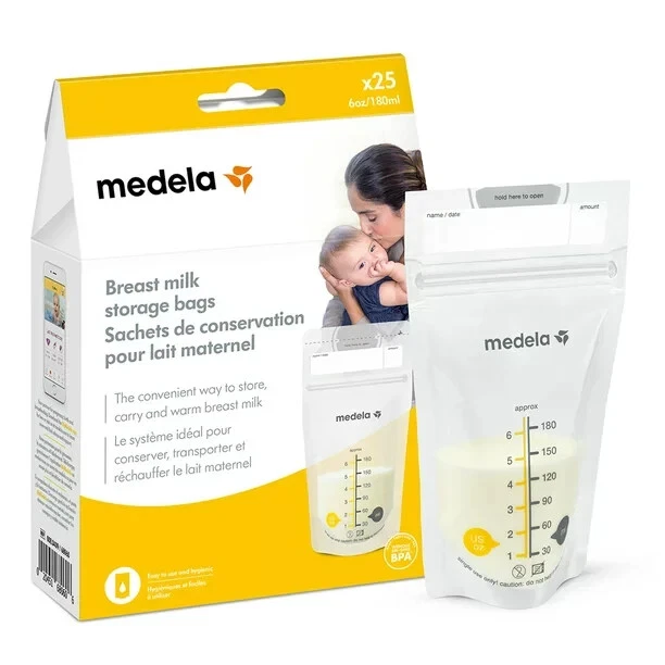 Medela Breastmilk 6oz Storage Bags - Pack of 25