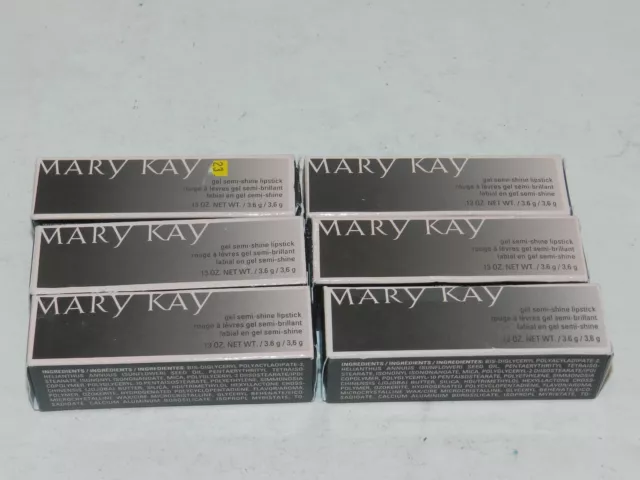 Mary Kay Gel Semi Shine Lipstick Full Size .13 Oz NEW NIB - You Pick Shade