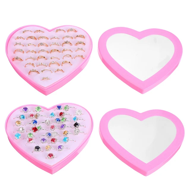 72 Pcs Pretend Play Jewel Rings Childrens Rings Kids Toys Toddler Rings