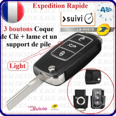 Ibiza SEAT Coque Clé compatible  3 boutons compatible SEAT TOLEDO LEON IBIZA ALTEA 