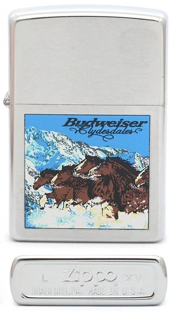 Budweiser Clydesdales BANNER ZIPPO LIGHTERS 2000