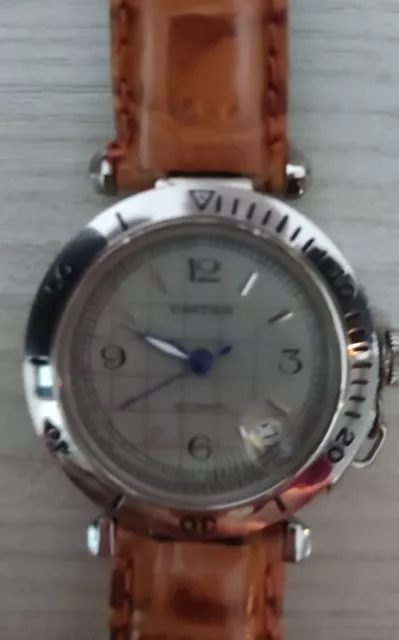 orologio da polso donna marca Cartier con cinturino in pelle