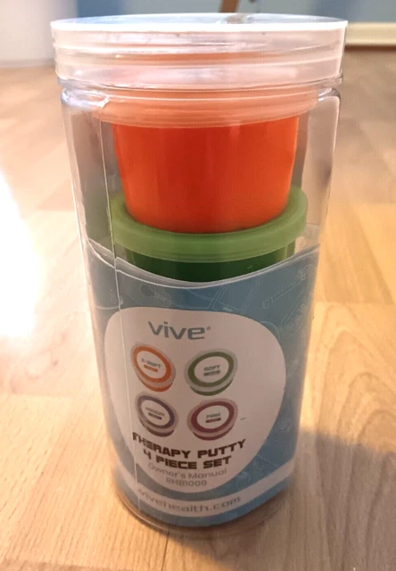 Vive Therapy Putty  Resistive Hand Exercise Set of 4