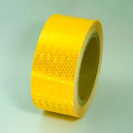 Super Brite Reflective Tape, Yellow, 2"W x 30'L Roll, HRT230YL Top Tape And