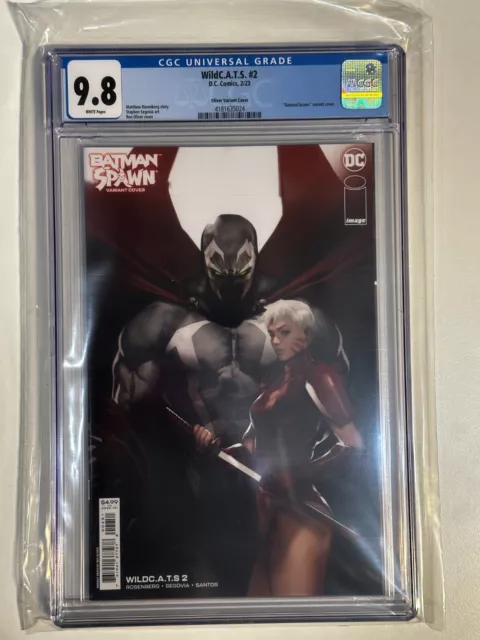 💀WILDCATS #2💀CGC 9.8 MINT💀Batman/Spawn Variant-Oliver💀FREE SHIPPING💀