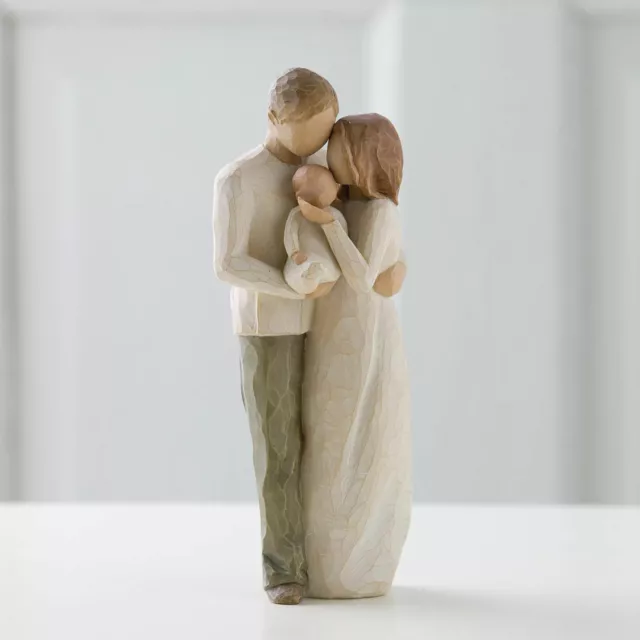 Willow Tree Figurine Our Gift Mum Dad & Baby NEW 2
