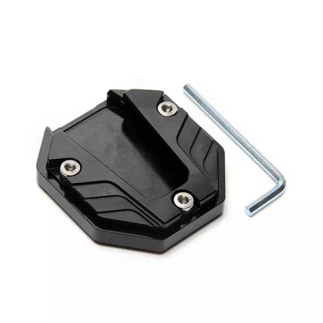 Universal Motorcycle CNC Side Stand Foot Plate Base Kickstand Extension Pad NEW