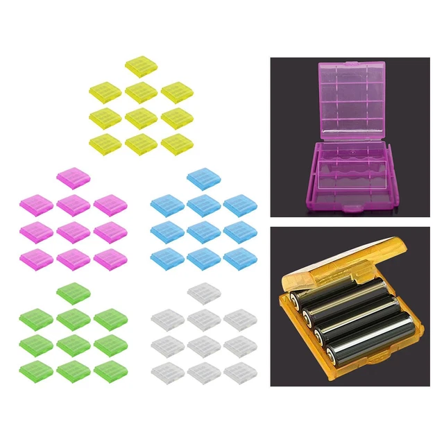 Boîte De Rangement Tactique Pour Batteries CR123A (8pcs) Et AAA (10pcs) - Plastique
