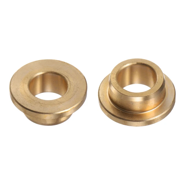 2pcs Flange Bearing Sleeve 12mm x 18mm x 10mm Bronze Self-Lubricating Bushings
