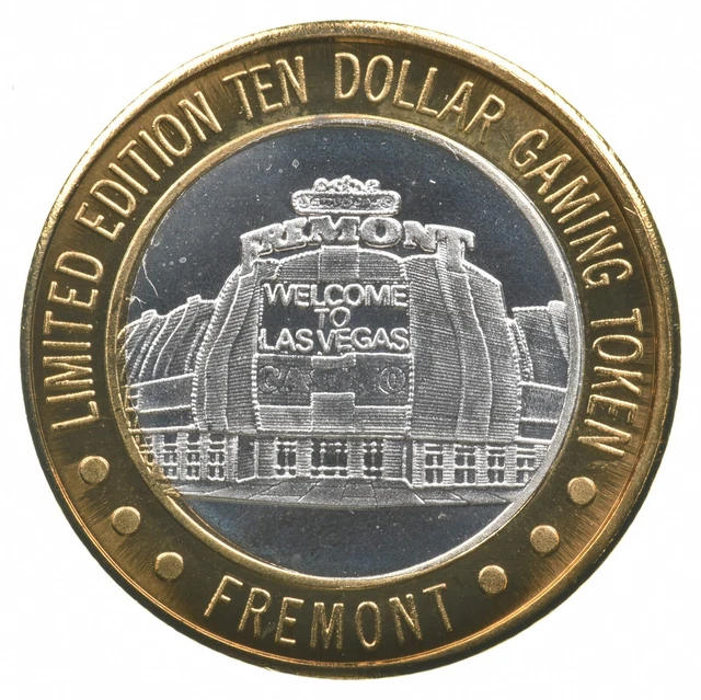 Fremont $10 Gaming Casino Token .999 SILVER Strike *761