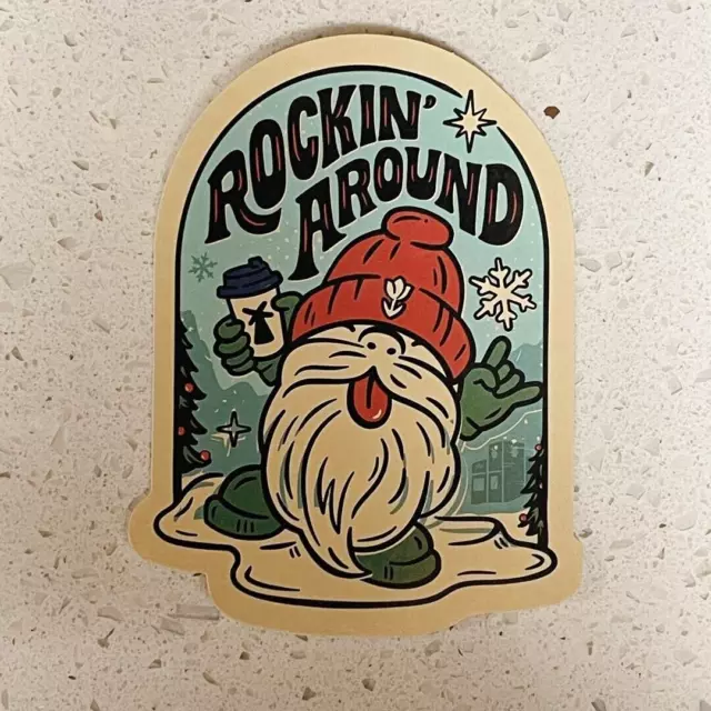 *NEW* DUTCH BROS Sticker NOVEMBER 2023 Rockin' Around Blue Sticker 4.