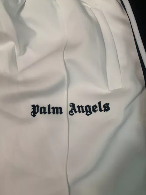 Palm Angels Logo Print Track Shorts White 2