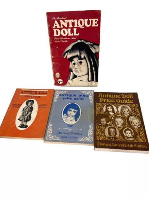 Marlene Leuzzi's Antique Doll Price Guide 2 3 4th Kershner Lot Bundle Books