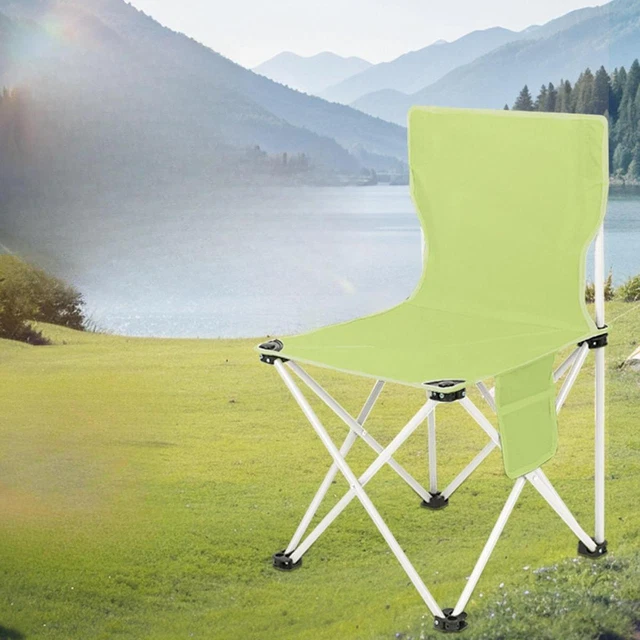 Chaise Pliante à Dossier Haut Portable Chaise Pliante Camping Fauteuil