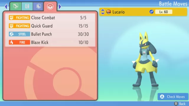 Lucario 6IV glänzend oder nicht glänzend Pokemon brillant diamant leuchtend Perle BDSP SCHNELL