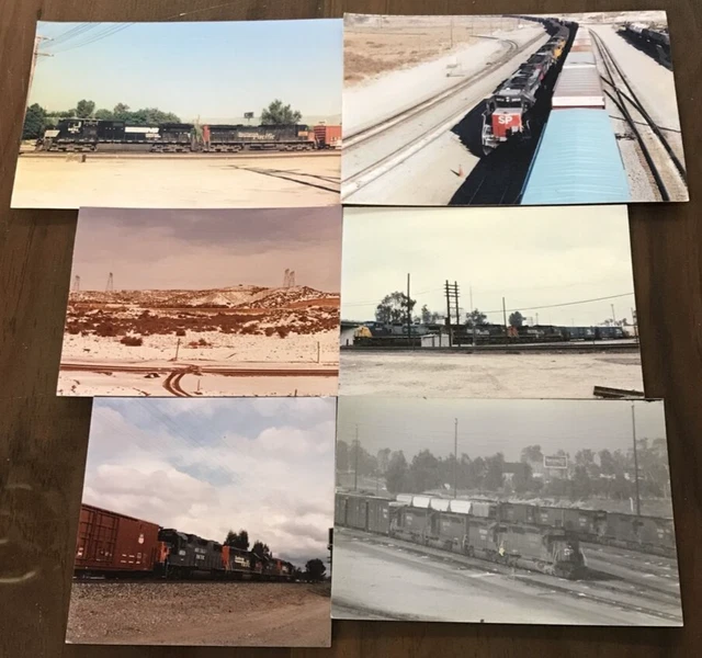 Vintage Lot of 6 SOUTHERN PACIFIC Train Railroad RR Locomotive ORIGINAL Photos