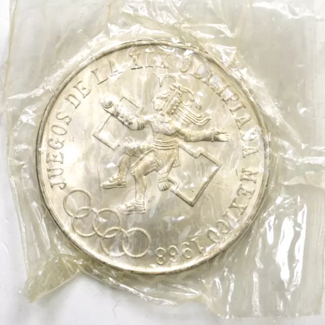MESSICO MEXICO 25 Pesos 1968-Mo XIX Olimpiade - Argento Silver