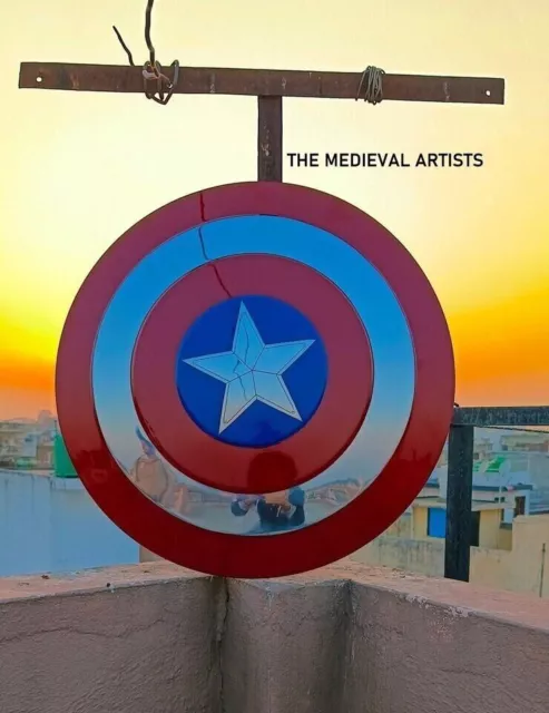 Escudo del Capitán América de Marvel Legend ~ Escudo de réplica de utilería...