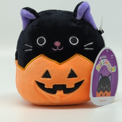 autumn in a pumpkin squishmallow