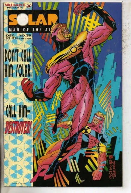 Valiant Comics Solar Man Of The Atom #39 December 1994 VF+