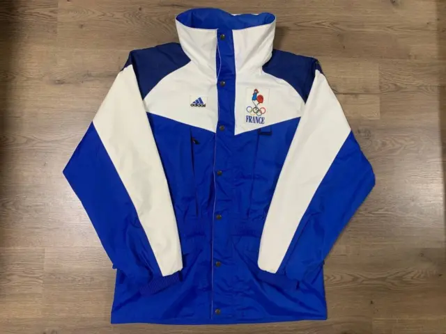 France National Olympic Team 90'S Jacket Full Zip Vintage L/S Size 52 Snc