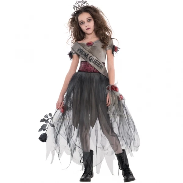 Mittelalter Kleid Mädchen - Halloween Kostüm A-Linie Trägerlos