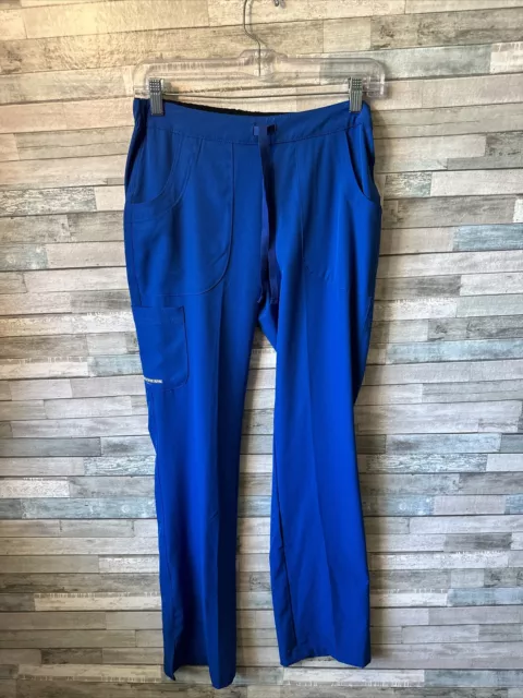 Women’s Skechers By Barco Scrub Pants Cargo Drawstrings Blue Size Xs