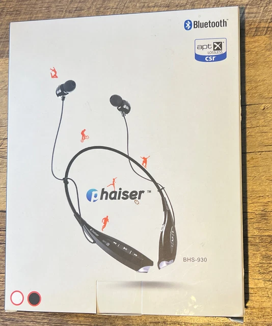 Phaiser BHS-930 Bluetooth Headphones With Charger - New Never Used