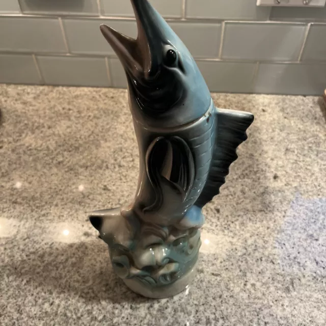 Vintage Jim Beam Marlin Sail Fish Decanter Regal China EMPTY