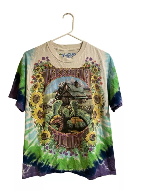 Vintage Grateful Dead Terrapin Station Turtle Tie Dye Shirt Size Medium 1999