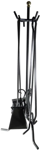 Set Camino Ferro Battuto 5Pz 25X70Cm