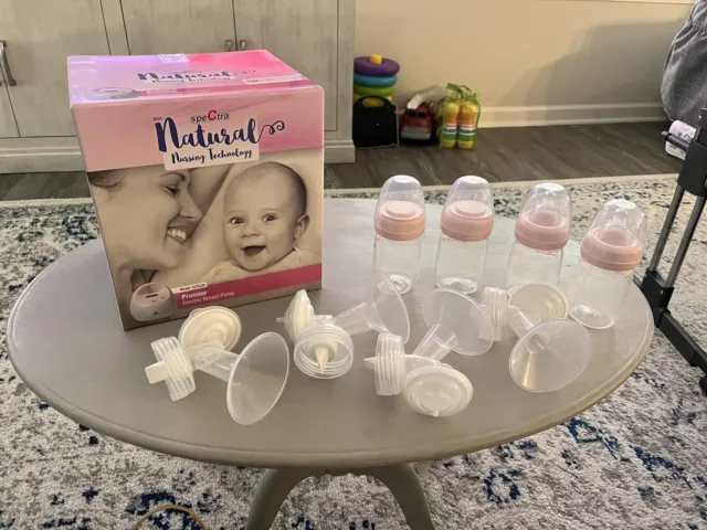 Spectra S2PLUS Electric Breast Pump Premier Pink NEW SEALED With Extra Bottles!