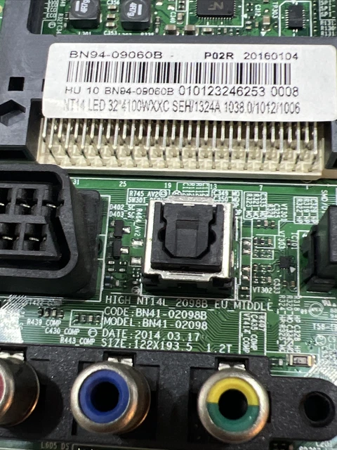 CARTE MERE/MOTHERBOARD POUR TV SAMSUNG UE43AU7105 réf: BN9653075E AVEC