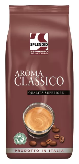 Splendid Aroma Classico Espresso Ganze Bohne 1kg, Rainforest Alliance