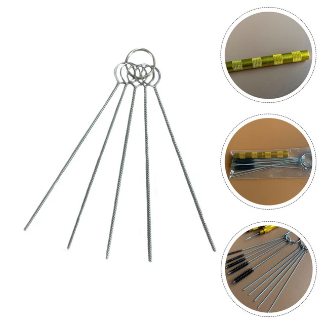 Herramienta de limpieza con aguja de aerógrafo herramienta limpiador de cepillo kit de limpieza