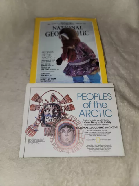 National Geographic Magazine - February 1983 Arctic Hunters Bering Sea Hungary