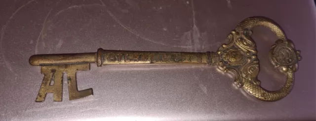 Antique Key To The City Atlantic City c.1945 Mayor Joseph Altman 6" Brass